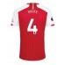Arsenal Benjamin White #4 Replika Hemma matchkläder 2023-24 Korta ärmar